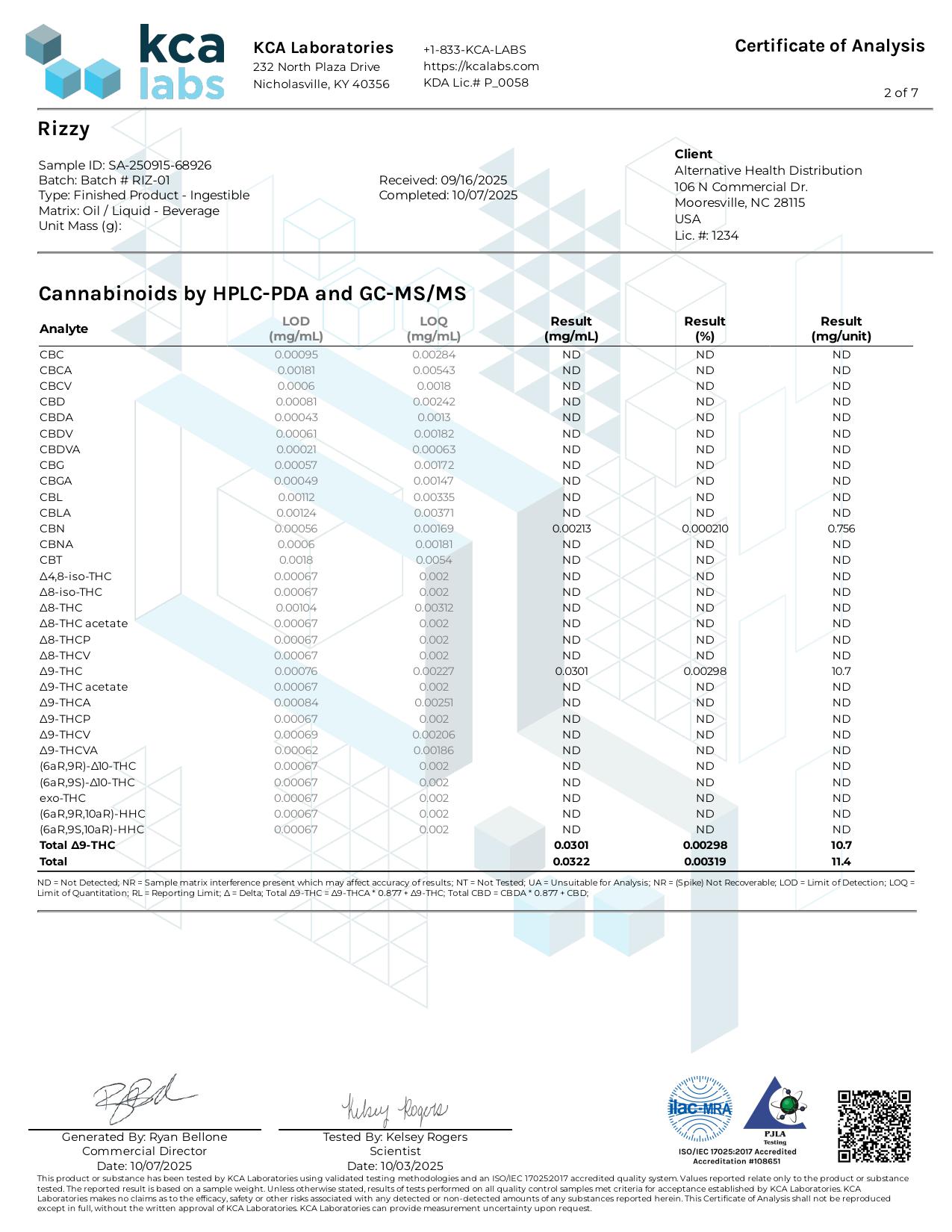 Té de limonada con THC RIZZY